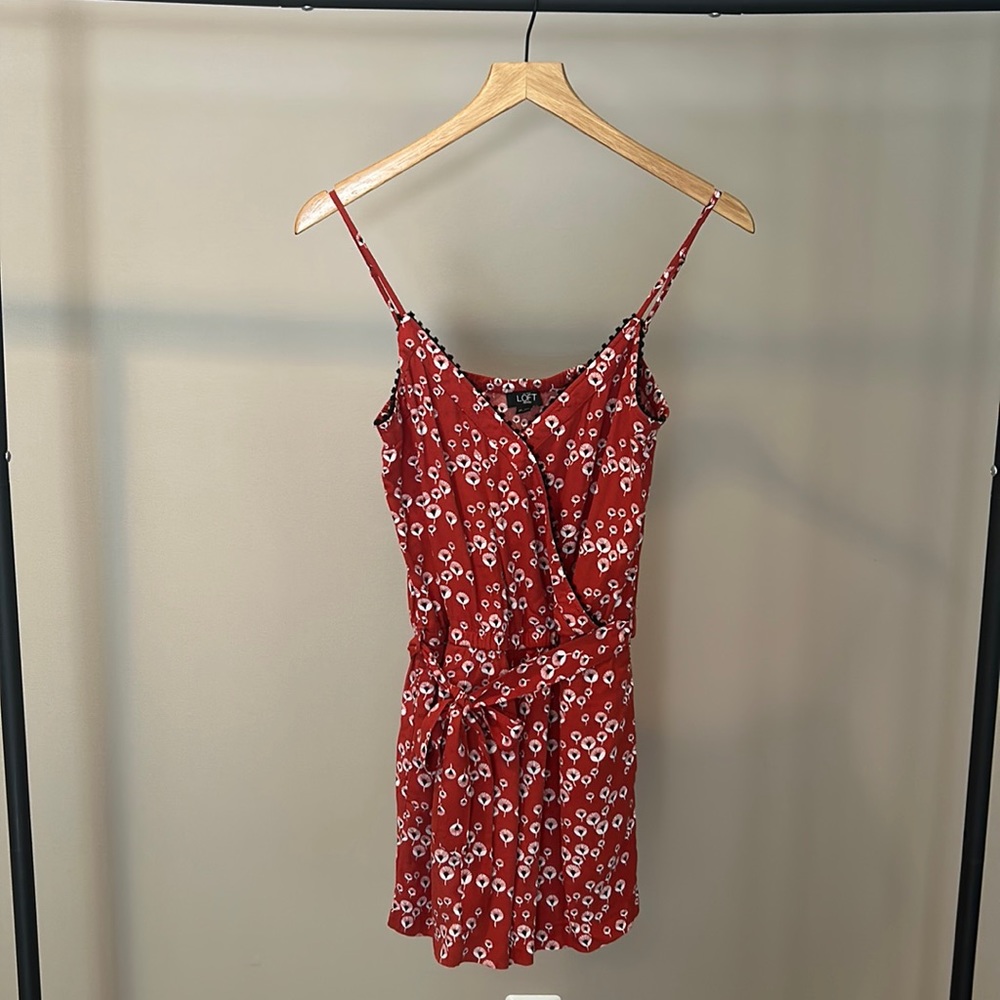 LOFT petite sleeveless romper